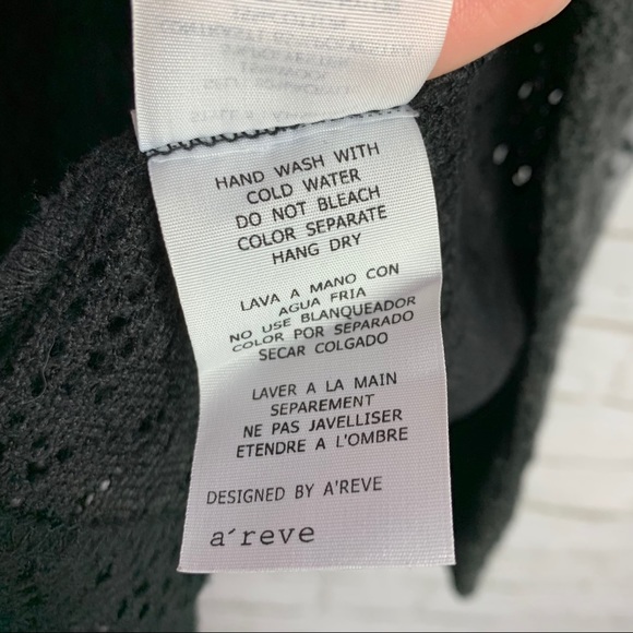 AReve Boho Mixed Media Open Front Cardigan Sweater - Picture 9 of 10